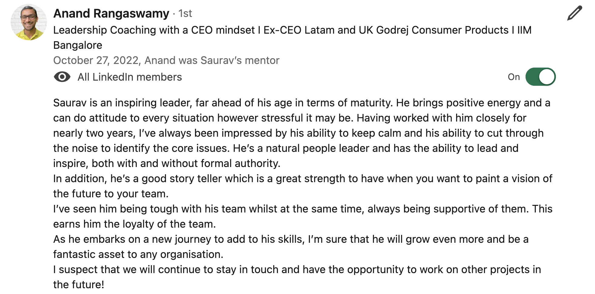 Client Recommendation 1