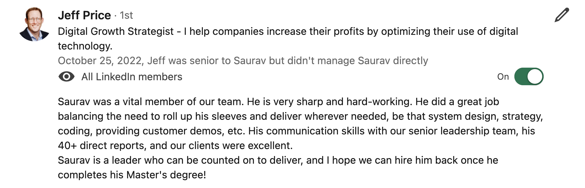 Client Recommendation 5
