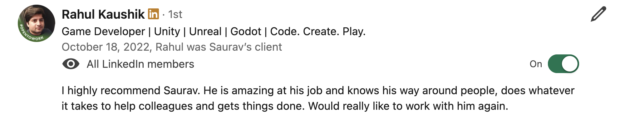 Client Recommendation 7